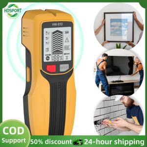 【HOSPORT】6 in 1 Smart Stud Finder Wall Scanner Stud Finder Wall Detector Studs Detector for Wood Magnetic Metal AC Wire Finding【1-3 days delivery】