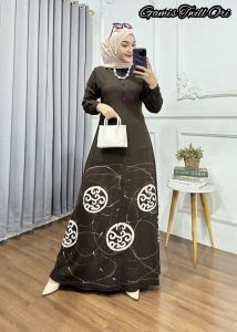GAMIS TWILL KANCING COKELATAN || HOMEDRESS || GAMIS TERBARU