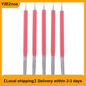 【Local shipping】 5pcs Set soft pottery clay tool silicone+stainlestwo head sculpting art tool