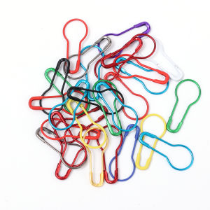 หมุดปักรูปน้ำเต้าสีผสม100ชิ้นตัวหนีบโลหะขนาดเล็กตะขอสำหรับป้ายเสื้อผ้าแบบทำมืออุปกรณ์เสริมสำหรับเย็บติดสัญลักษณ์