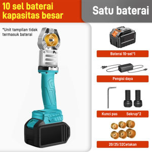 Mesin las plastik PPR rekayasa tenaga air alat ringan mesin las panas baterai litium isi ulang