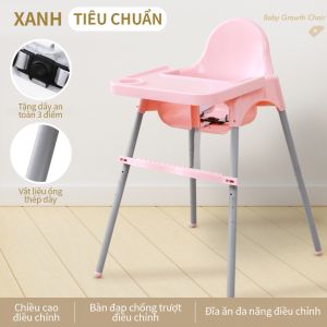 Ghế ăn dặm bàn ăn cho bé kèm mặt bàn 3 dây đai an toàn sử dụng cho bé từ 6 tháng đến 3 tuổi