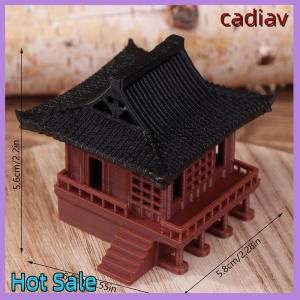 cadiav Pavilion Decorations Pagoda Statue Outdoor Fish Tank Adornment Zen Garden Aquarium Ornament Bonsai Landscaping