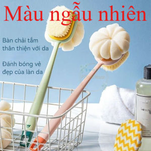 Cây Bông Tắm Chà Lưng 2 Mặt Kèm Bàn Chải Cọ Da Mền Mịn Đồ Dùng Nhà Tắm - HÀNG CÓ SẴN