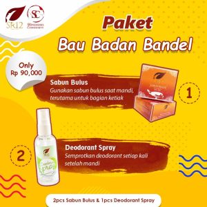 Terampuhh. Paket Tumpas Bau Badan Sr12 Bpom / Menghilangkan Bau Keringat / Menetralkan Aroma Tubuh