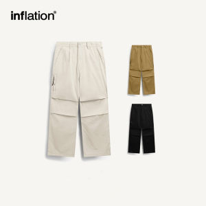 INFLATION brand mens youth parachute work suit tapered pants 2024 spring/summer new trendy street straight tube loose pants