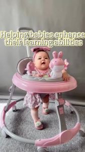 Baby walker with music Advanced Adjustable Heights walker baby murah Pejalan kaki bayi baby Push 学步车