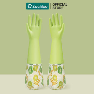 Găng tay rửa chén lót nỉ bo chun dài qua khuỷa tay chống thấm nước Zochico