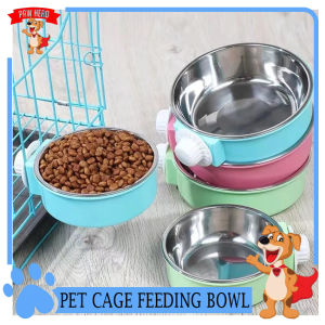 (VARIATION) Pet Dog Cat Thick Stainless Steel Non-slip Feeding Bowl Pet Water bowl 22cm/30cm