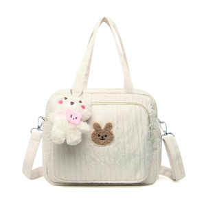 [Ueb Wholesale Mall] Mommy Stroller Nappy Bag with Pendant Organizer Maternity Bag Portable Cute Cartoon Multi-function Large Capacity Nylon Organizer Travel Bag