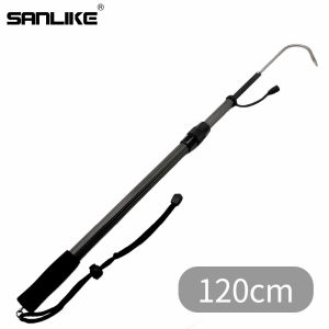 SANLIKE Fly Fishing Hook 60cm/90cm/120cm Telescopic Stainless Steel Fishing Tackle with String Aluminum Alloy
