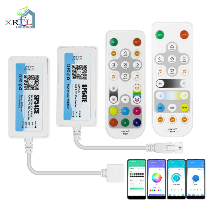 WS2811 WS2812B SK6812 5050 RGB/RGBW LED Controller Bluetooth WIFI Remote  Control Pixels LED Strip Alexa Google Home DC5-24V Lazada PH