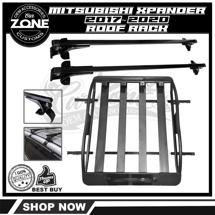 Mitsubishi Xpander 20172020 4x4 Aluminum Roof Rack with Red Reflector