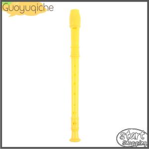 【Guoyuqiche】 8 Holes Plastic Recorder Long Flute Woodwind Instrument Colorful Kids Instruments Gift Flute