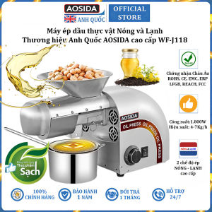 Máy ép dầu thực vật Nóng và Lạnh thương hiệu Anh Quốc AOSIDA WF-J118 - Hàng Nhập Khẩu