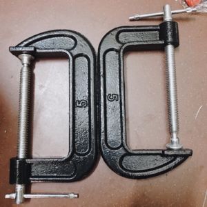 Dụng cụ kẹp gỗ chữ C bằng gang/kim loại dung kẹp đồ nhôm kính làm mộc kẹp bàn chắc chắn