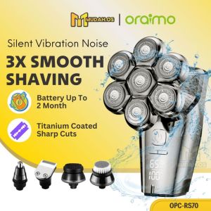 ORAIMO Body Shaver Hair Rechargeable Waterproof Electric Razor Bald For Nose Armpit Cukur Bulu Hidung Misai Rambut LMRS70