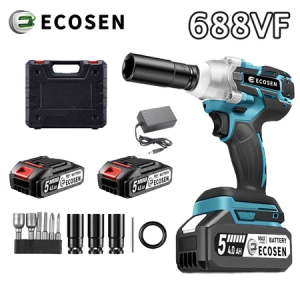 ECOSEN CORDLESS IMPACT WRENCH BRUSHLESS IMPACT BATERAI 688VF MESIN BOR UNTUK BAUT MOBIL IMPACT