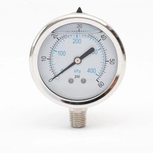 Độ chính xác cao đồng hồ đo áp suất ống nước đo Thiết bị giám sát kết cấu thép không gỉ phù hợp để giám sát an toàn