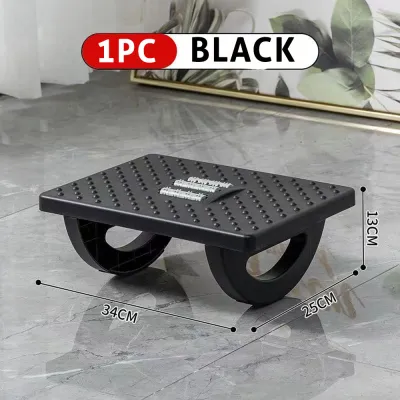 KMH Under Desk Footrest Massage Surface Ergonomic Tilted Foot Stool for Desk Work for Home Office