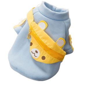 QEFEE Warm Soft Satchel Cartoon Sweater Spring Autumn Winter For Small Dogs Cat Pet Supplies Dog Clothing Pet Costumes