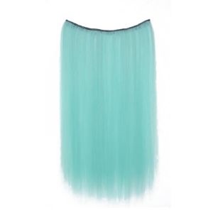 XINSU38 Synthetic Versatile Dyed Wig Piece 4 Clips Clip in Long Straight Hairstyle Fashion Seamless Hair Piece Color Wig for Women