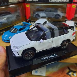 Đồ chơi xe mô hình ô tô Toyota RAV4 tỉ lệ 1:32 xe bằng kim loại có âm thanh và đèn