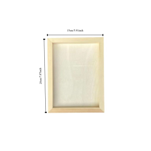 BESTOURO Wooden Blank Clay Frame Creartive Multi Size Wooden Photo Holder Kids Gift Party Decor Art Puzzle Holder Children Painting Drawing