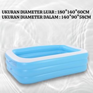 Kolam Renang Anak Playaround 3 Ring Kolam Renang  Baby Keluarga Tiup Besar Familyv