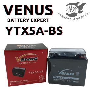 LTC Venus YTX5A-BS Battery for Motorcycle - Reliable Power Supply
