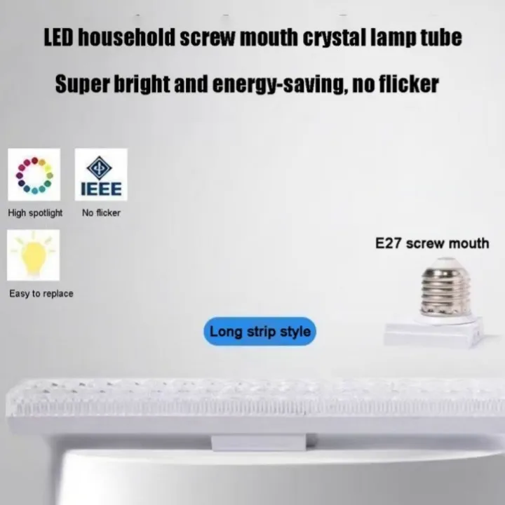 🔥 E27 Bulb crystal LED Light Upgraded led bulb Flat Low High Bay Indoor ...