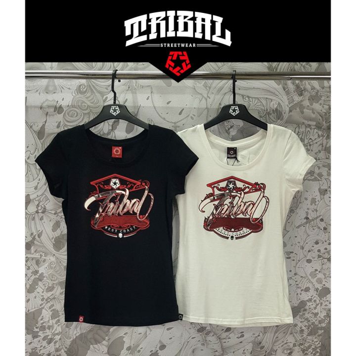 T-shirt Donna Tribal - Maglia Aderente Rosa In 100% Cotone, Stampa Di Qualità, Taglie S-XL