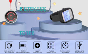 Retekess Caregiver Pagerปุ่มโทรไร้สายร้านอาหารโทรเพจเจอร์ไฟแสดงสถานะปุ่มโทรแจ้งเตือน5ปุ่มสําหรับบ้านโรงพยาบาลบาร์คลินิก