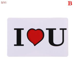 SIYI💕Gift💕Cheap💕 สะบัดหัวใจเวทมนตร์เทคนิคสะบัดนิ้วหัวใจที่ปรากฎการ์ด Magic props