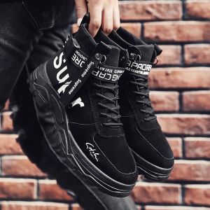 Giày thể thao cổ cao thông thoáng thời trang Hàn Quốc 2022 mới cho nam