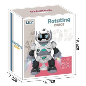 Mainan Anak ROTATING ROBOT DIGIBOT Robot Nari Berputar Lampu & Musik