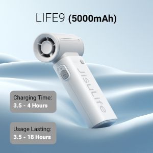 Jisulife Life 9 Portable Handheld Fan Life 9 5000mAh Shipment within 24 hours