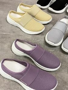 WomenS Slip-On Shoes With Soft Soles Closed Toe Hollow Design Flat Bottom Available For Private Labeling