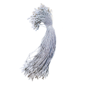 200 pcs Hang Tag String Loop Pins with Lock Pin - Cotton/PP/Wax-Coated Garment Fasteners. 