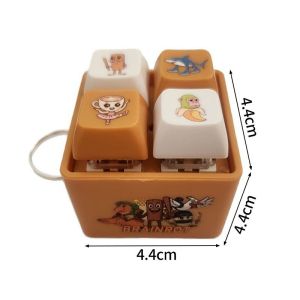 ใหม่ Trralero Tralala Tungtung ไม้ Stick Man 4 ปุ่มพวงกุญแจจี้ Meme Brainrot อะนิเมะอุปกรณ์ต่อพ่วง Decor ของเล่นเด็กของขวัญ