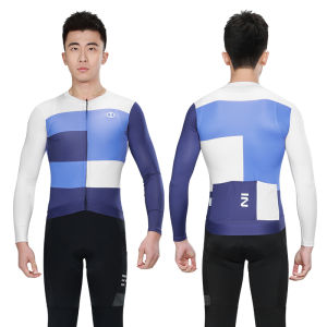 INBIKE Spring Summer Long Sleeve Cycling Jersey Men Outddor Bicycle Mtb Ricing Pocket Reflective Breathable Sports Clother