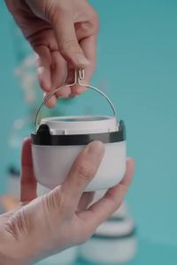 30W LED solar powered charging tent light night market ball light mountain climbing camping emergency light