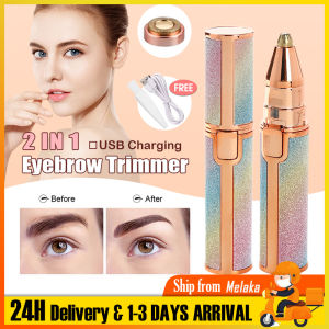 2 in 1 Electric Eyebrow Trimmer and ShaverEyebrow Hair Remover Rechargeable Hair Remover for All Body Parts Use