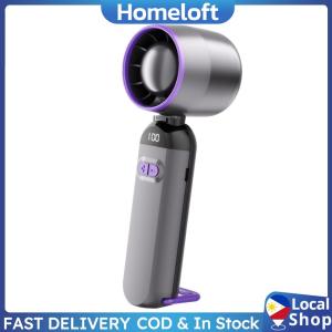 High-Speed Folding Fan LED Digital Display Adjustable Cooling Fan USB Rechargeable Mini Cold Fan for Outdoor Travel