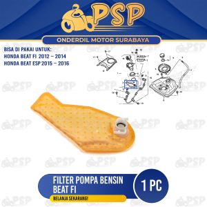 Filter Pompa Bensin Beat Fi - Saringan Fuel Pump Pampers Pempes Bengsin Honda Scoopy Spacy Vario