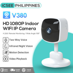 V380 PRO X ICSEE Baby Monitor Mini WiFi CCTV Camera HD 1080P Indoor IP Camera Infrared Night Vision AI Motion Detection Two Way Audio And Speaker Portable Home Security Camera