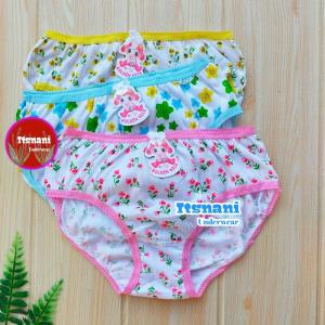 Celana Dalam Anak Perempuan Golden Nick 043 Bermotif Kembang Bunga | Cd Anak Cewek GN Bahan Katun