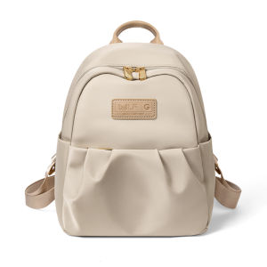 GOLF QUALITY Womens Backpack Fashionable Versatile Casual School Bag Large Capacity Korean Style Travel Backpack Waterproof Laptop Bag Leisure Backpack Apricot Pink Black Start of School Season