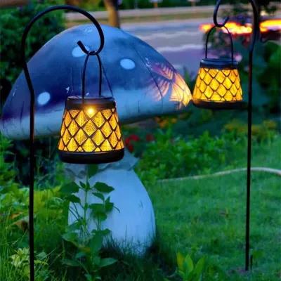 1PC Solar Garden Light LED Peacock Lantern with Stand Bracket Fairy Lights For Yard Patio Lawn Lamp