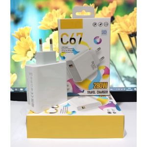 Terbaru Batok Charger Carjer Cajer Casan Pengisian Daya Realme C67 280w Fast charging Support Semua Hp Android